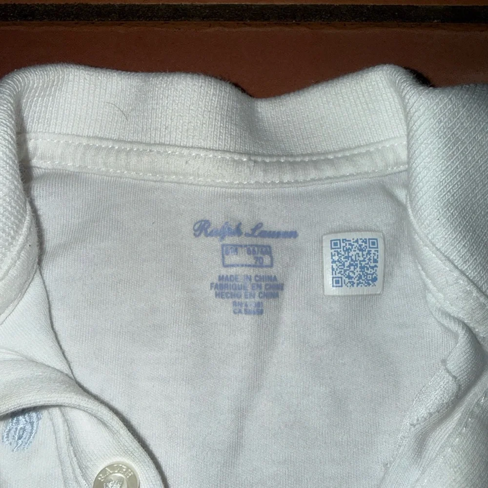 Ralph Lauren White‎ Kids Polo Dress with Colorful Embroidery